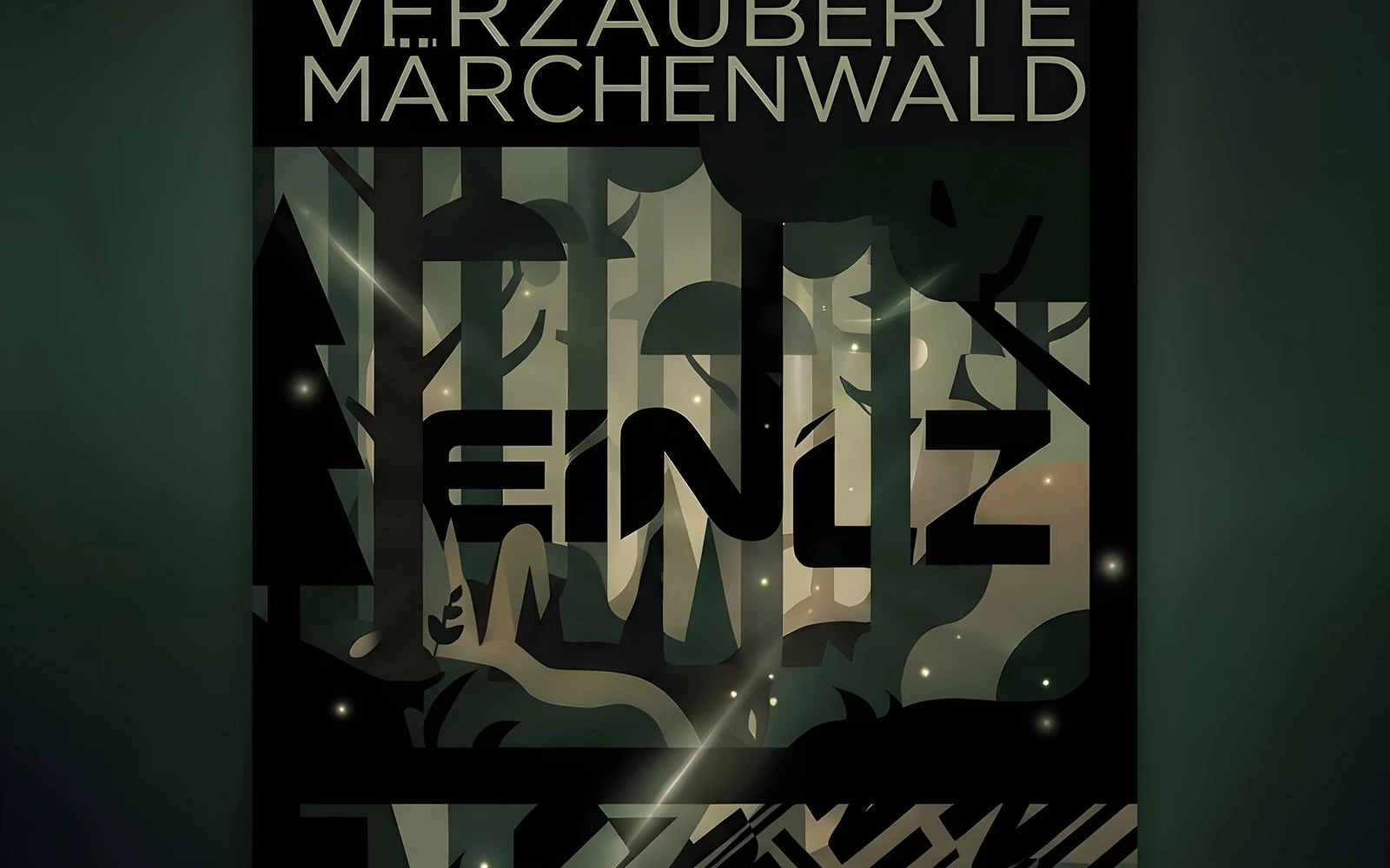 Landschaftlicher Crop des Forest Posters fuer editoriale Marketing-Flaechen