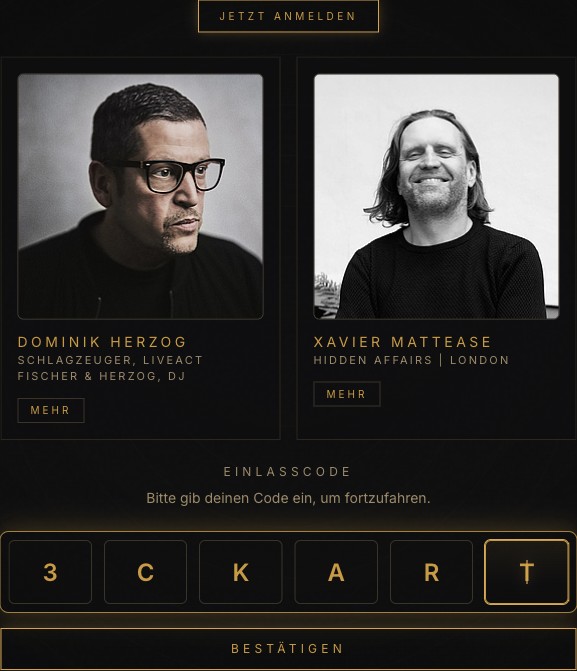 EINLZ Code-Eingabe vor dem eigentlichen Ticketflow